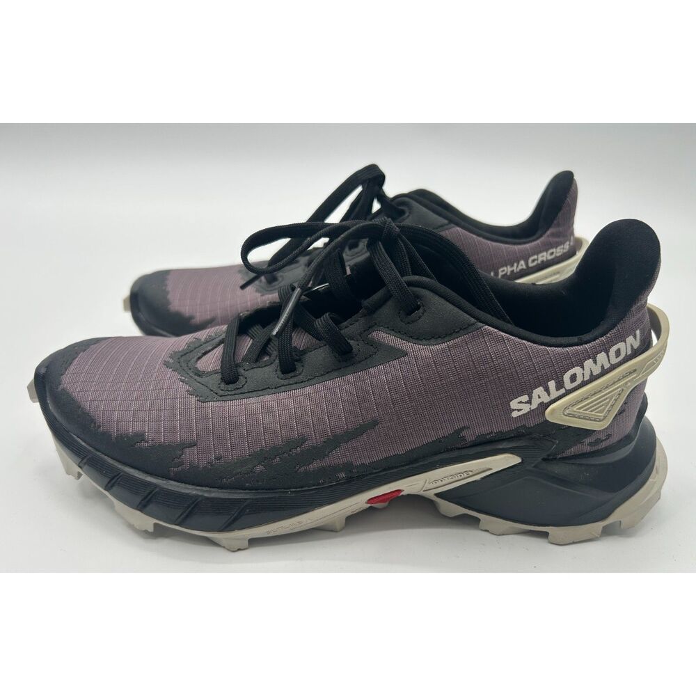 Salomon Alphacross 4 women's trail running shoes Moonscape/Black/Lunar Rock 6